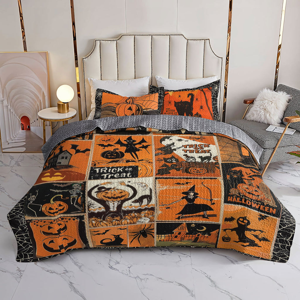 All Season Quilt 3-Piece Retro Fright Night