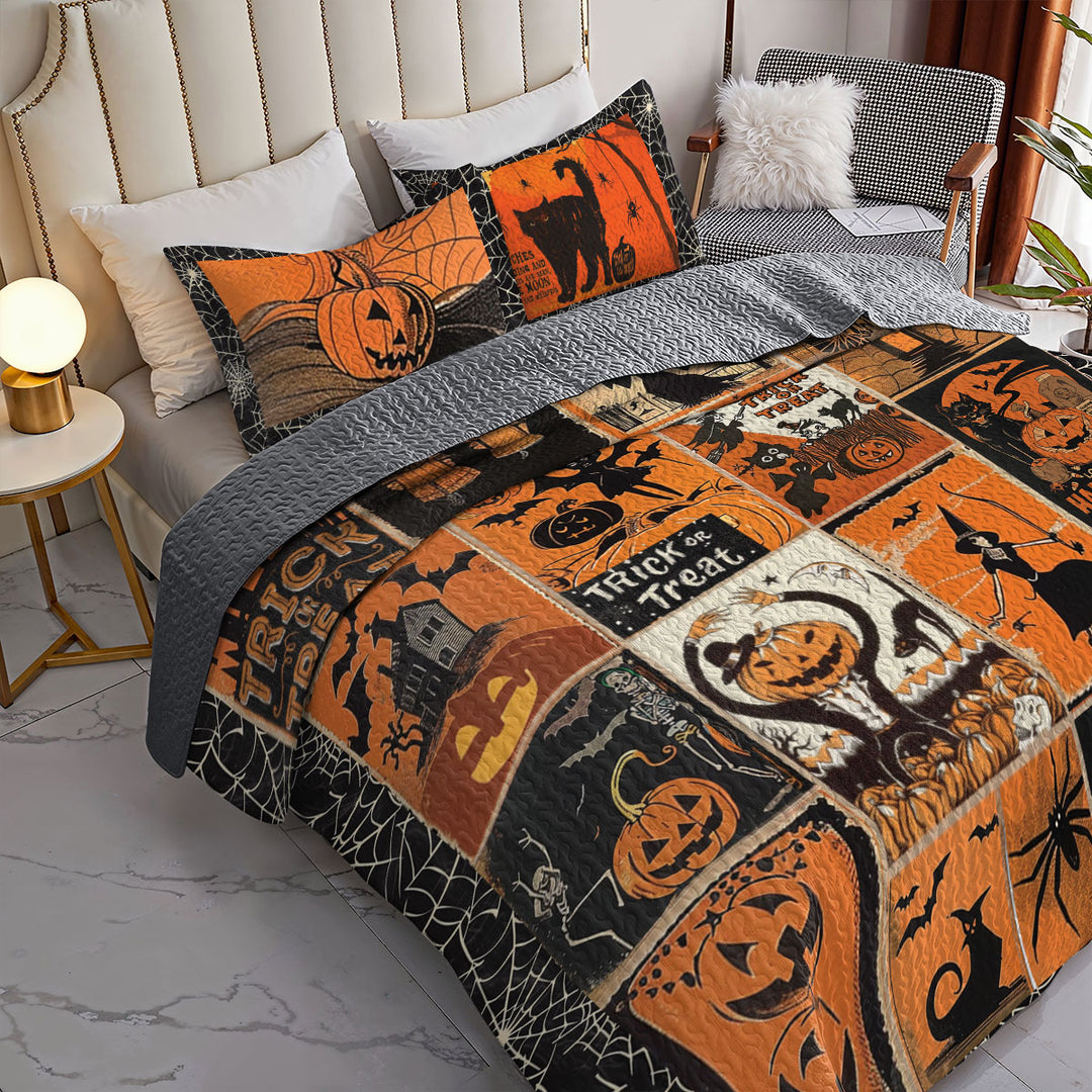 All Season Quilt 3-Piece Retro Fright Night
