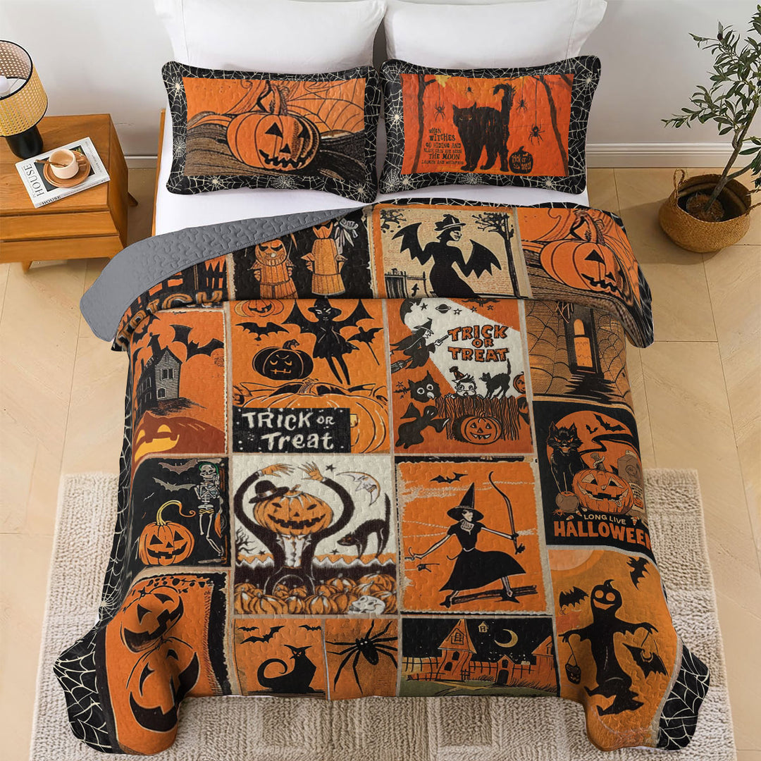 All Season Quilt 3-Piece Retro Fright Night