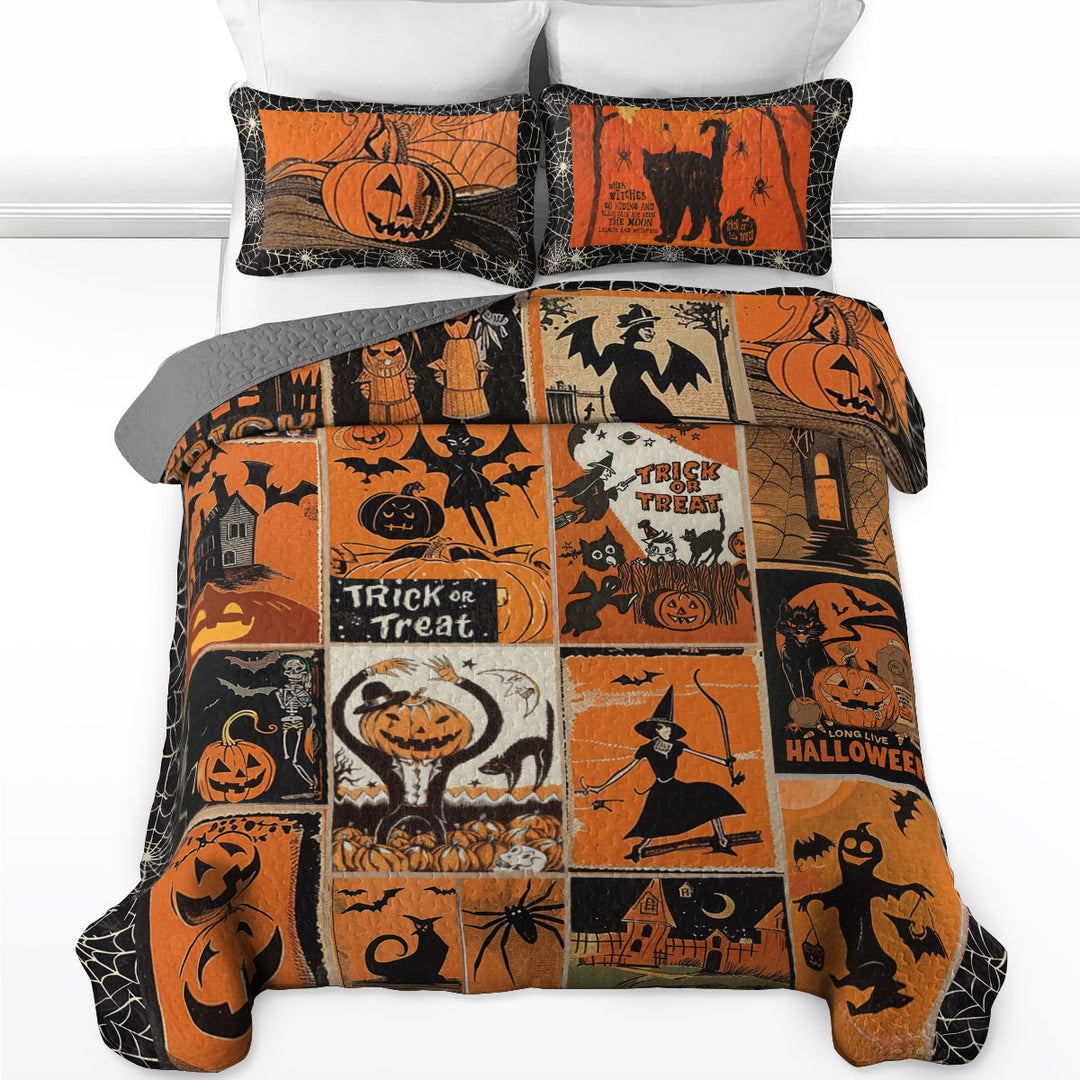 All Season Quilt 3-Piece Retro Fright Night
