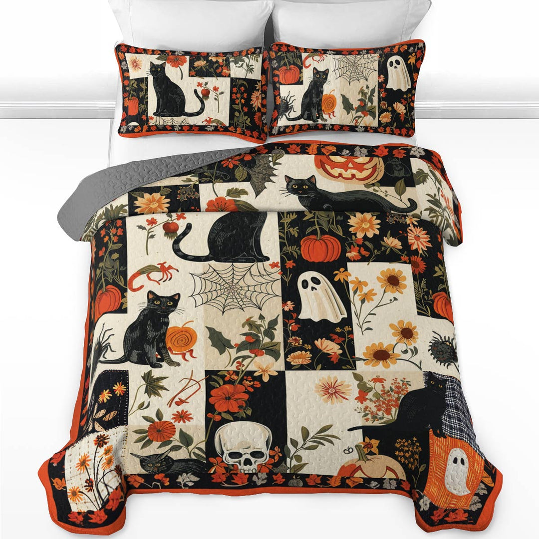 All Season Quilt 3-Piece Set Feline Frolic