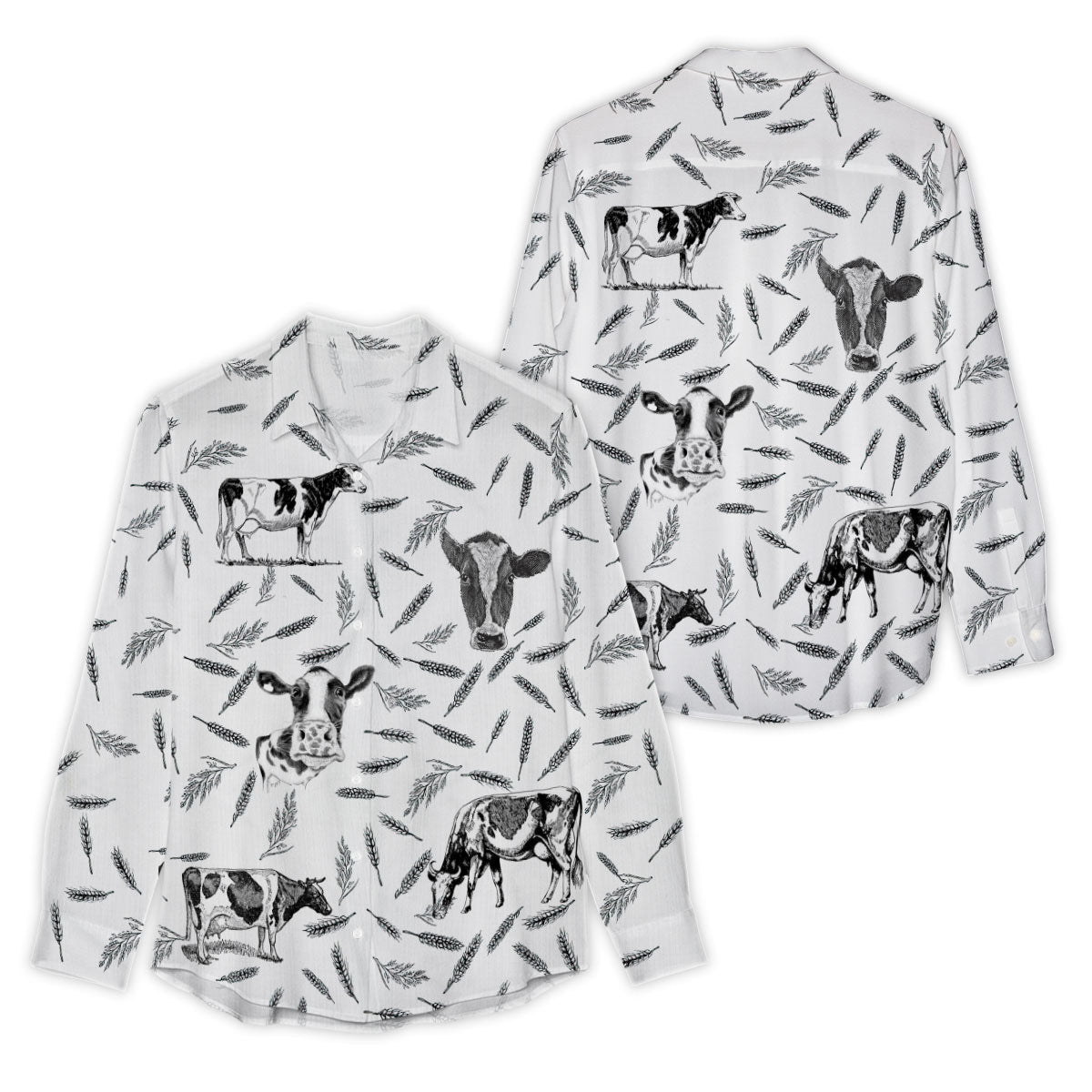 Unique Holstein Pattern Casual Shirt