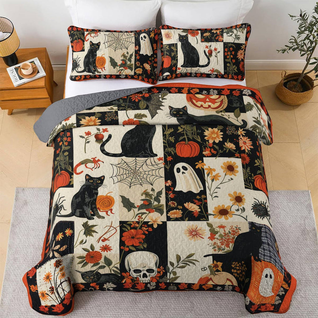 All Season Quilt 3-Piece Set Feline Frolic