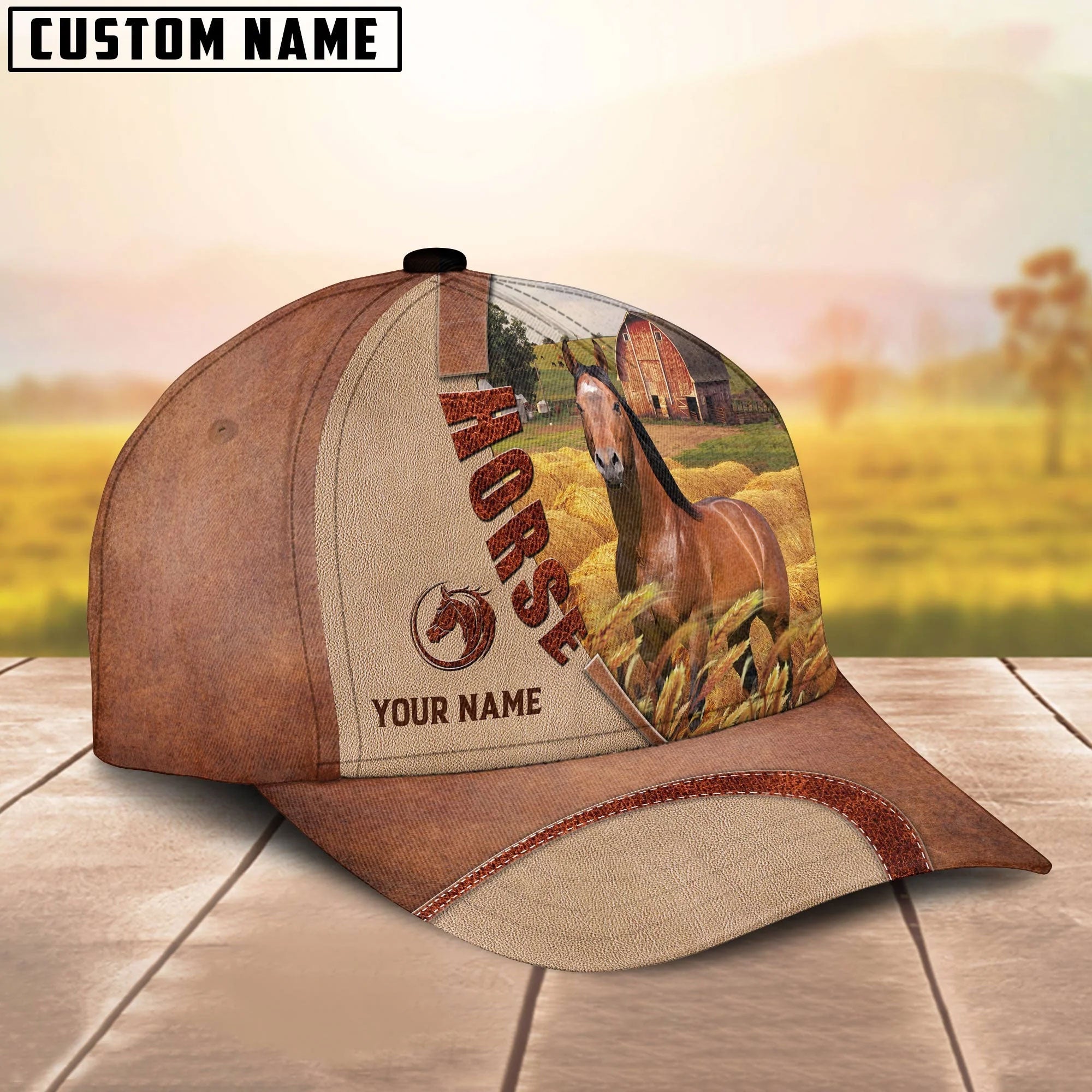 Personalized Name Horse Farm Barn Cap