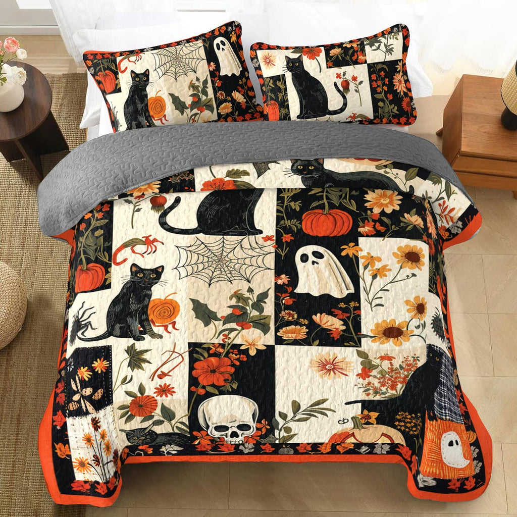 All Season Quilt 3-Piece Set Feline Frolic