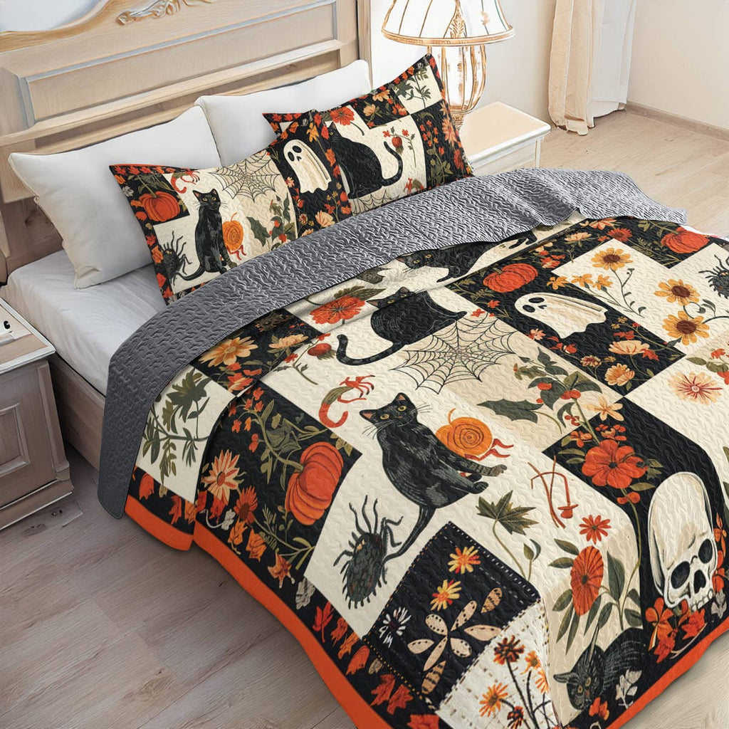 All Season Quilt 3-Piece Set Feline Frolic