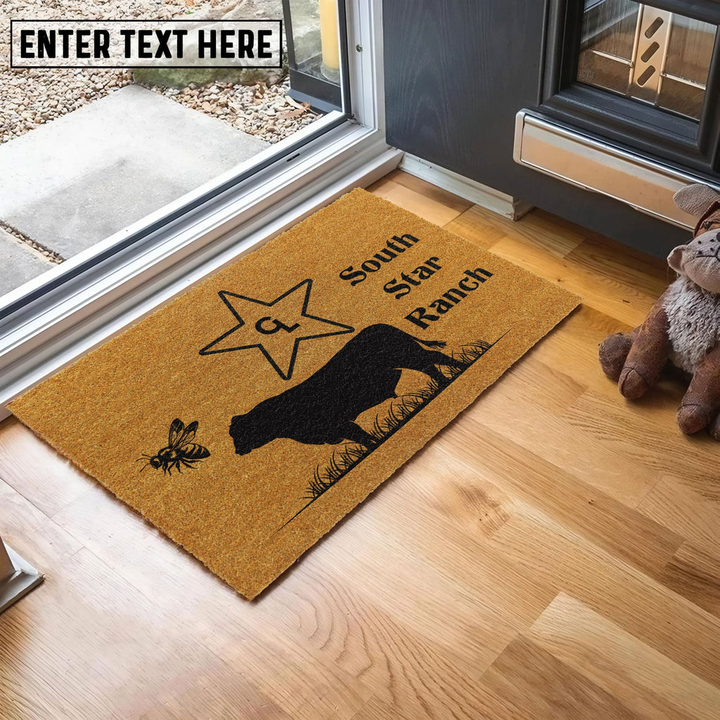 Angus Custom South Star Ranch Coir Doormat