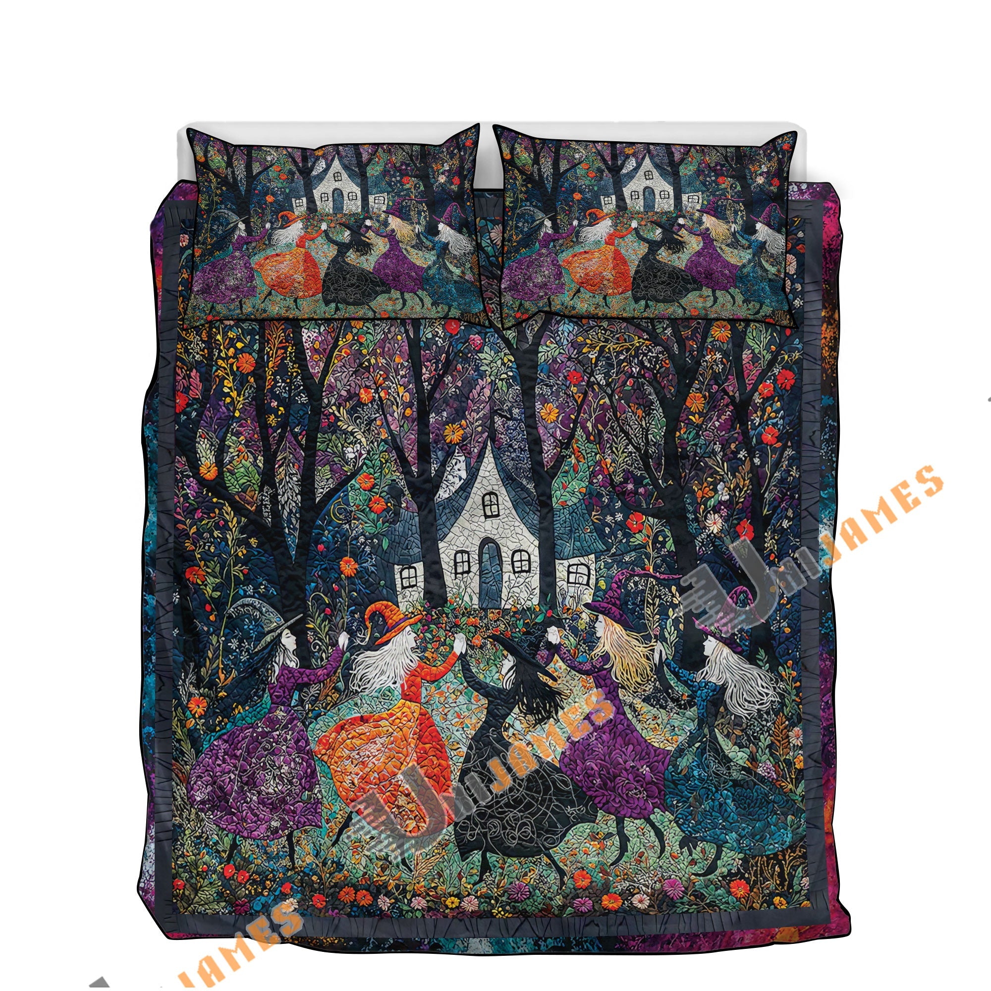 All Season Quilt 3-Piece Set Beautiful Witchy Woman