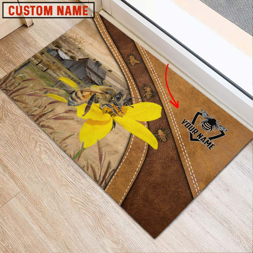 Beekeeper Personalized - Welcome Brown Doormat