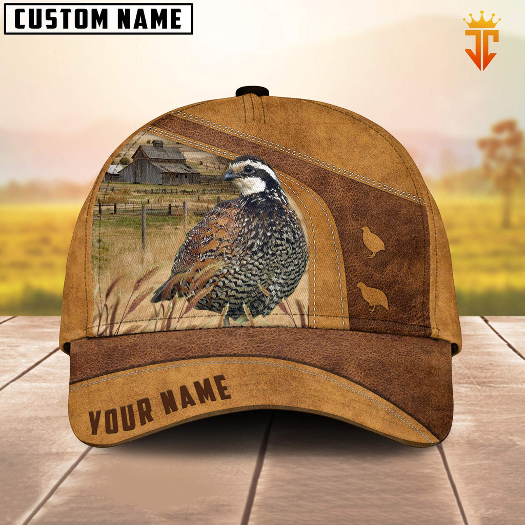 Custom Name Bob White Quail Cattle Cap