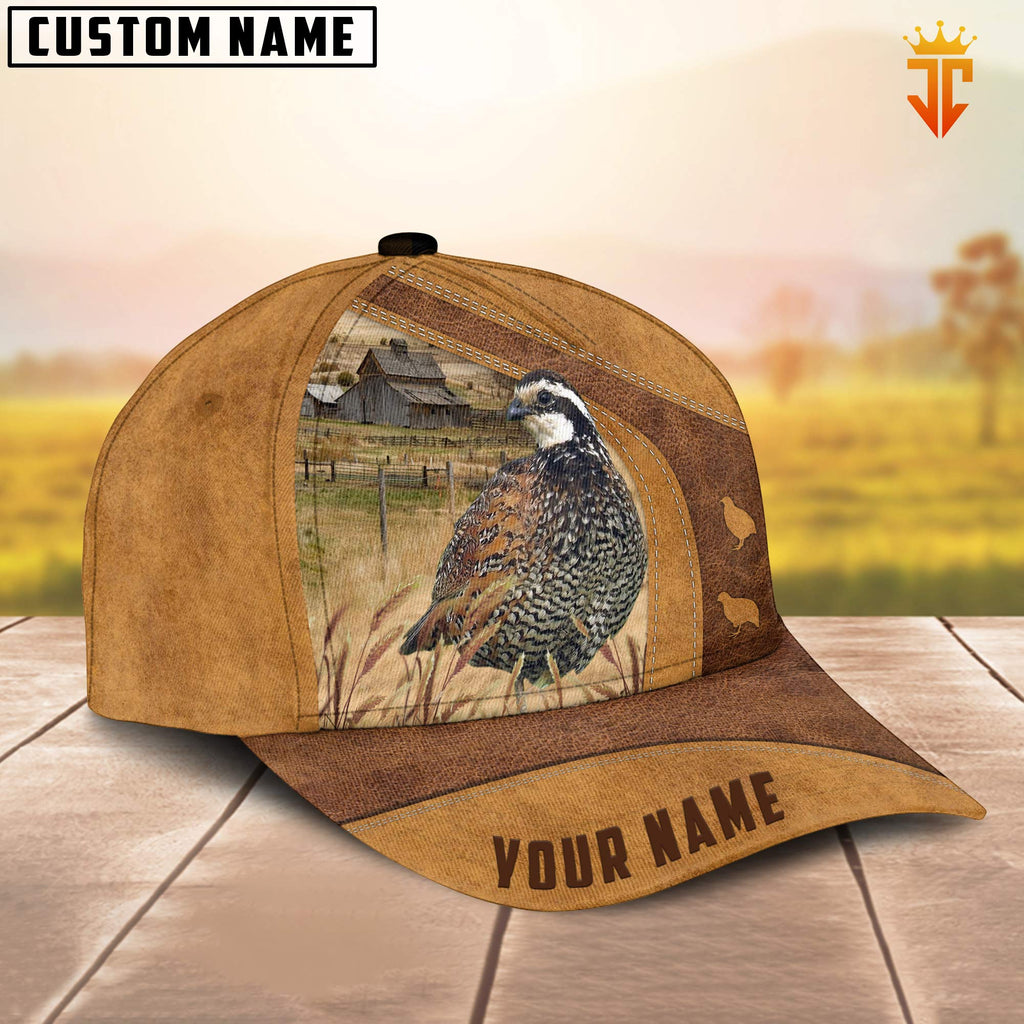 Custom Name Bob White Quail Cattle Cap