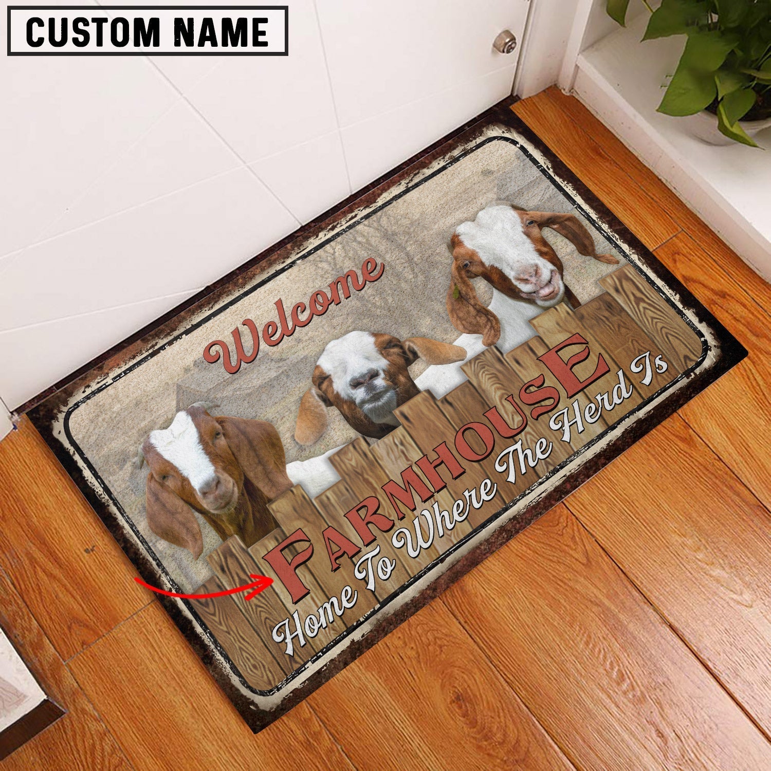 Boer Personalized - Welcome  Doormat