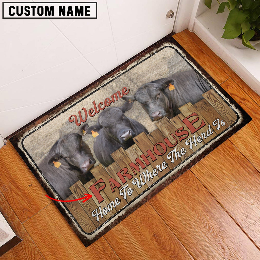 Brangus Personalized - Welcome  Doormat
