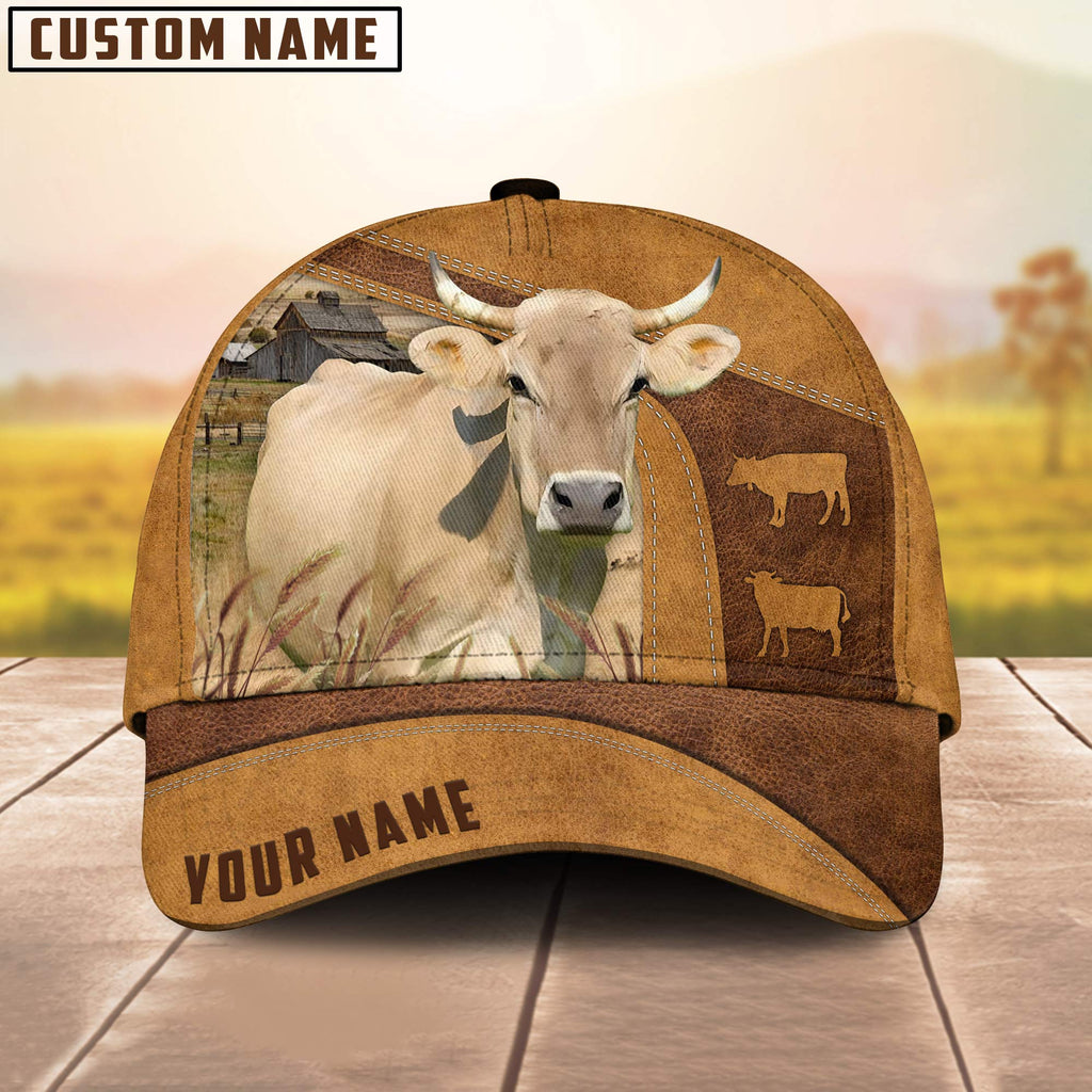 Custom Name Braunvieh Cattle Cap