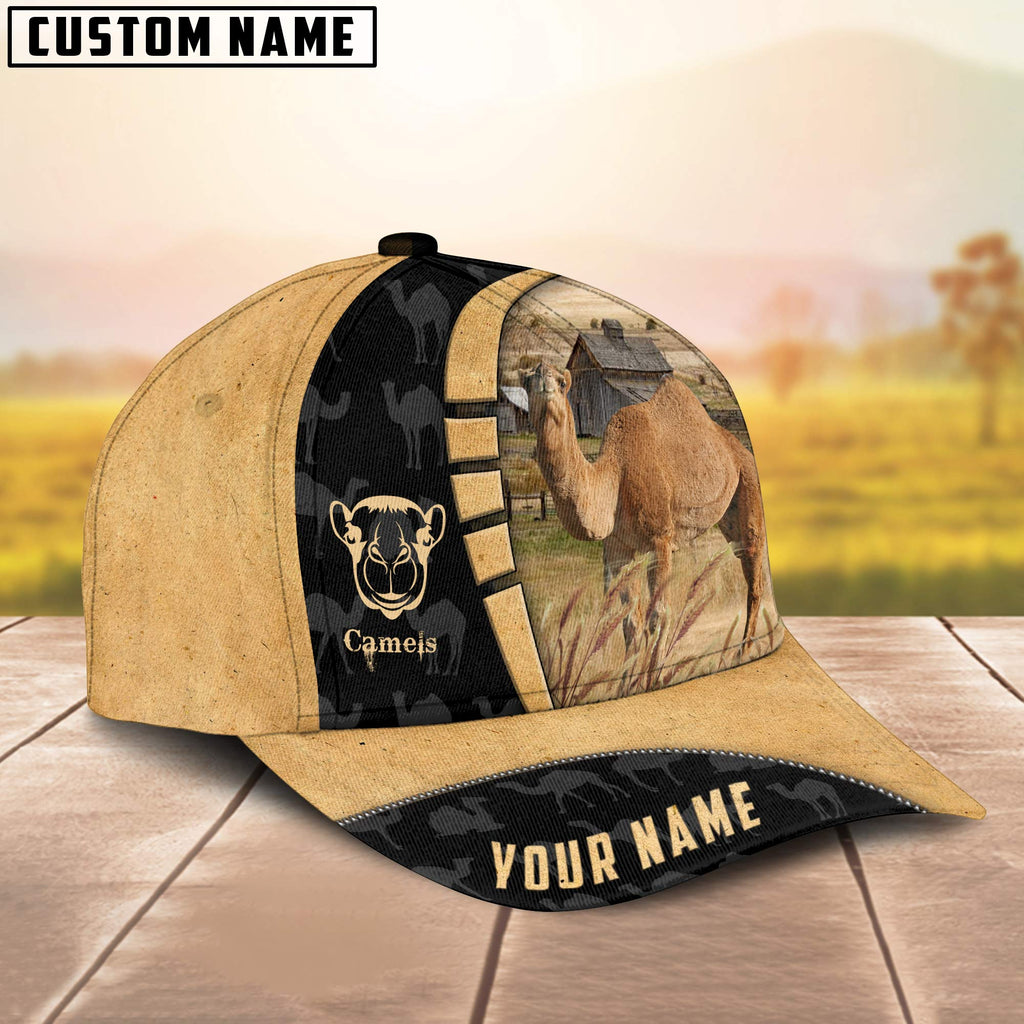 Custom Name Camels Cattle Farmhouse Field Cap TT24