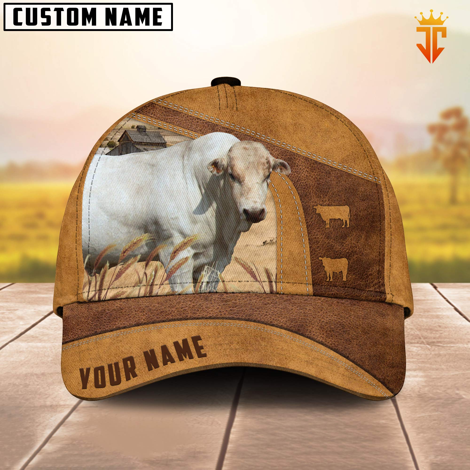 Custom Name Chianina Cattle Cap