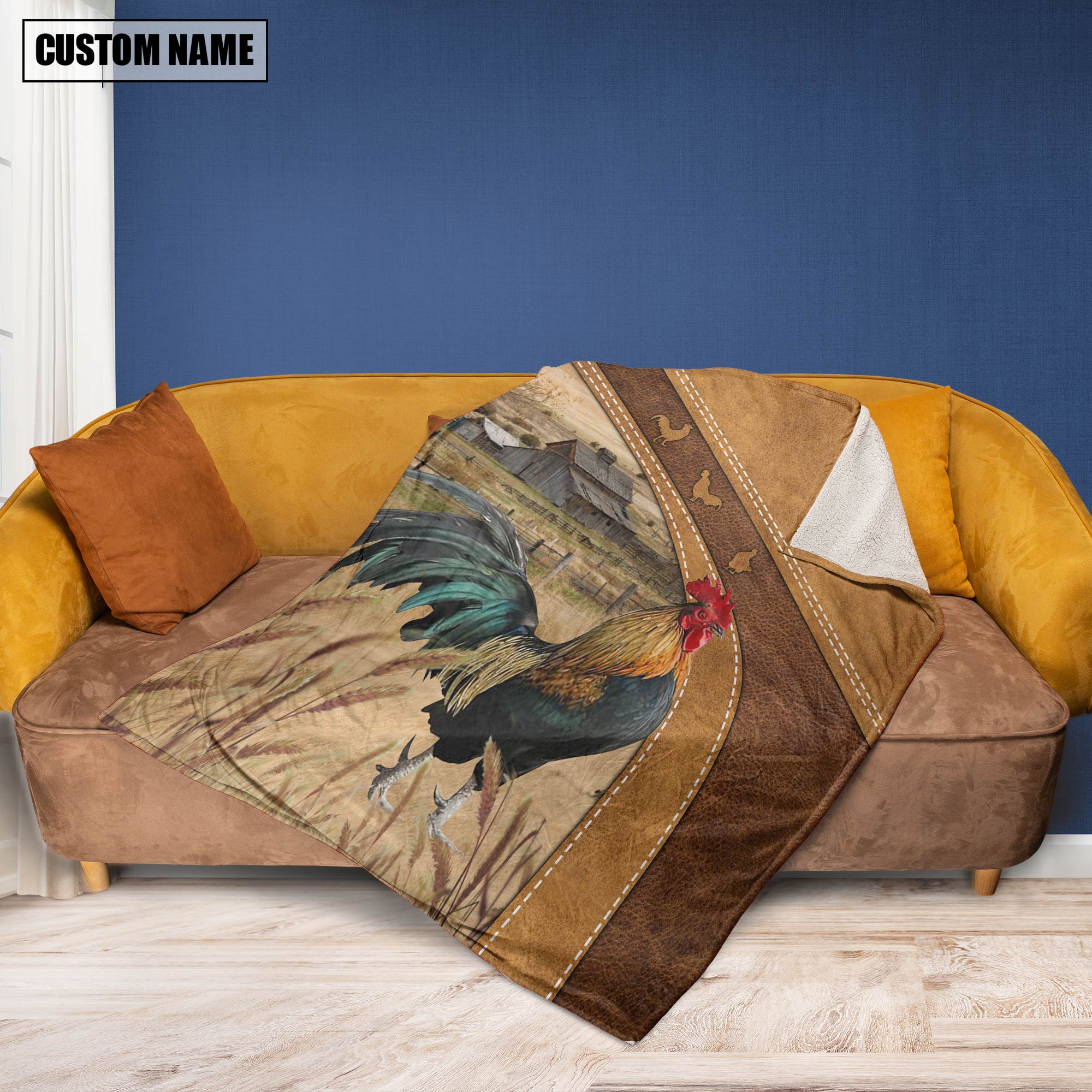 Personalized Name Chicken Custom Name Blanket Collection