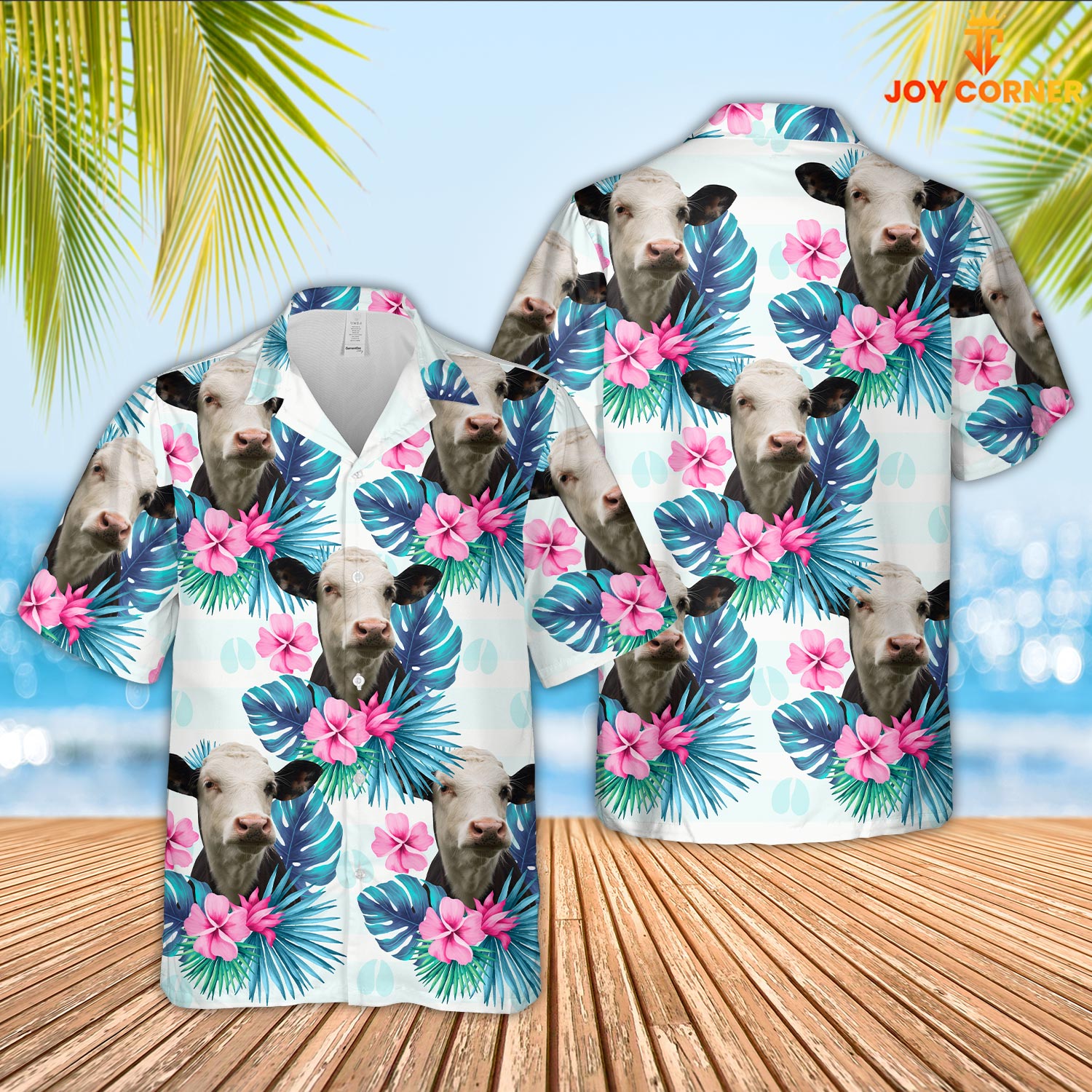 Black Baldy Foot Sign Pattern 3D Hawaiian Shirt