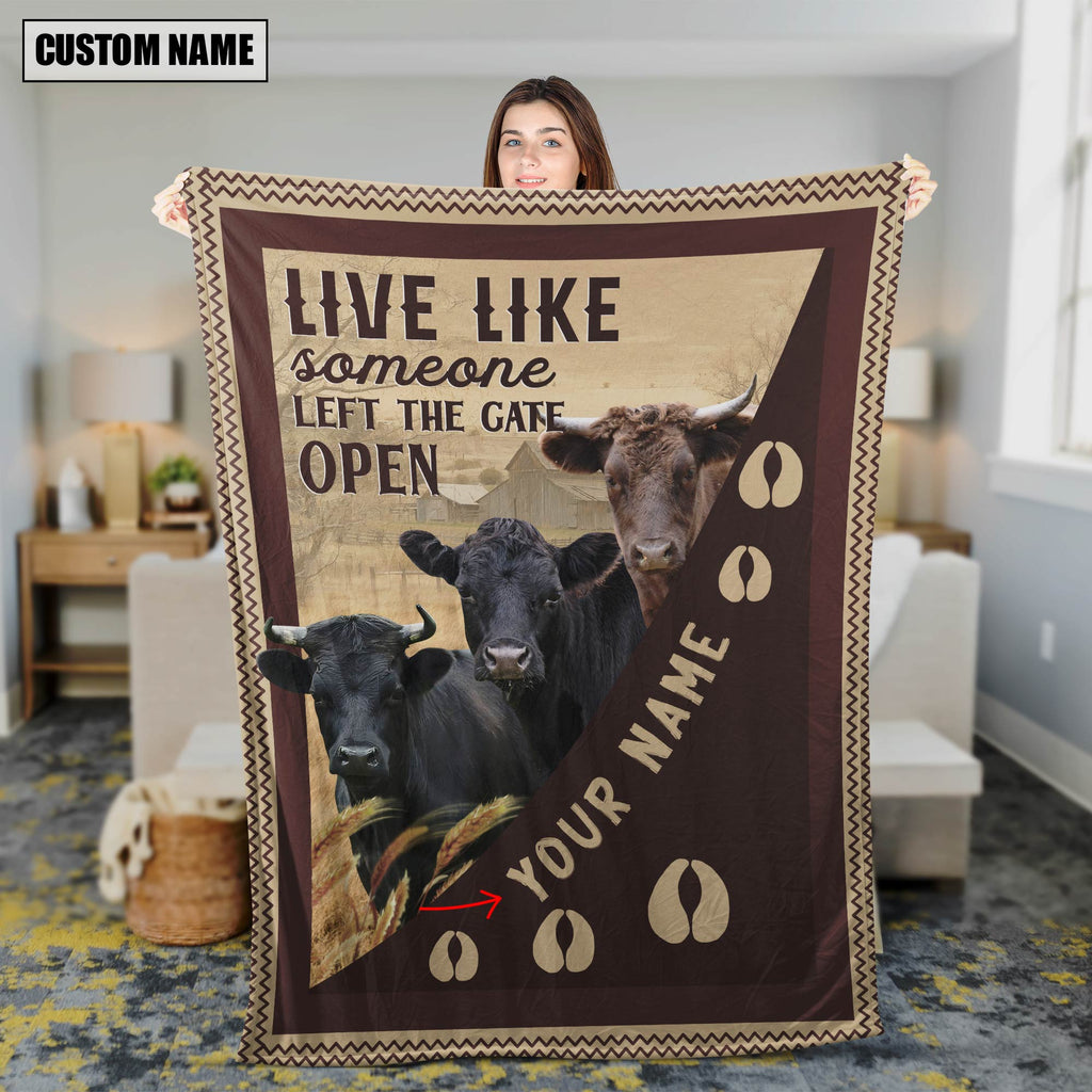 Personalized Dexter Live Like Someone Left The Gate Open Blanket
