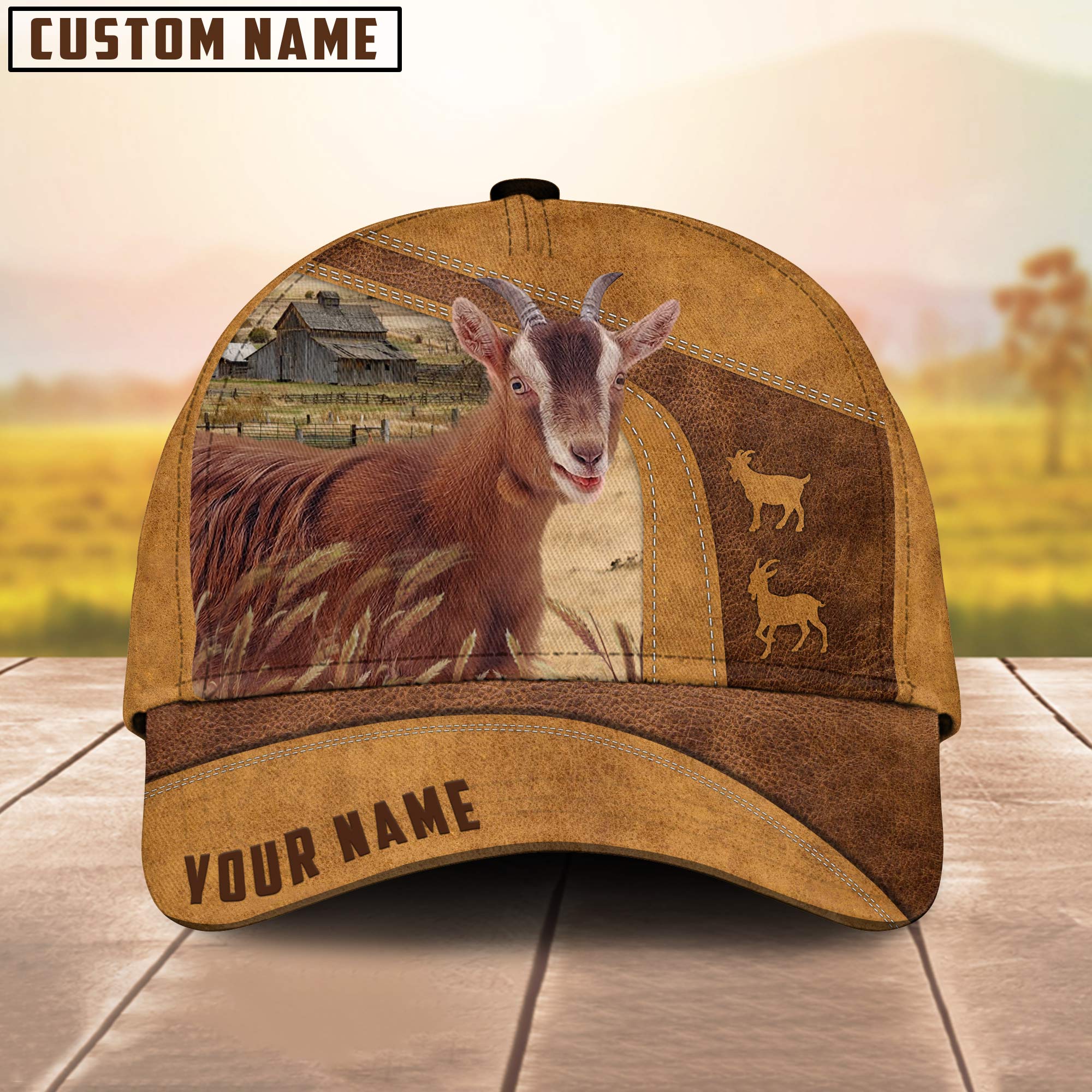 Custom Name Goat Cap