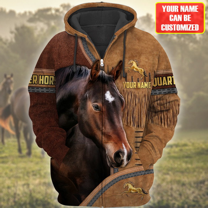 Custom Name Horse Lovers 3D Hoodie