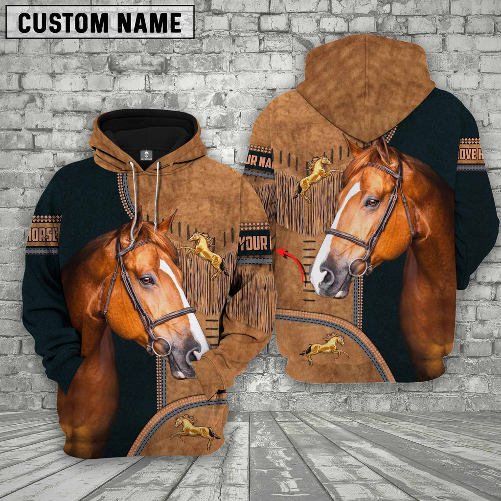 Custom Name Horse Lovers 3D Hoodie
