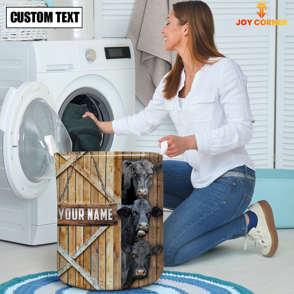 Black Angus Barn Custom Name Laundry Basket
