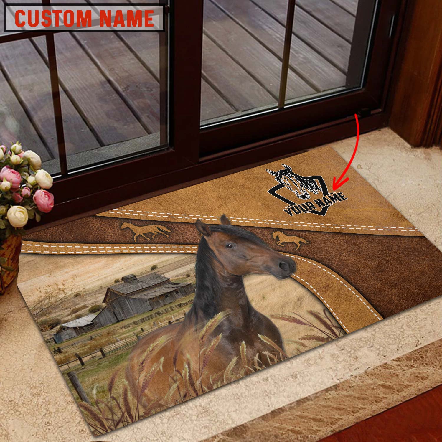 Horse Personalized - Welcome  Doormat