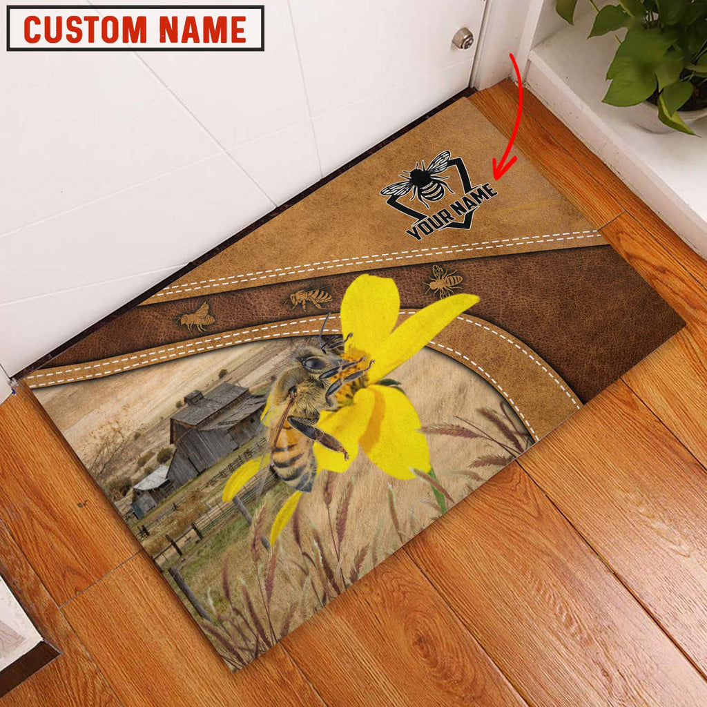 Beekeeper Personalized - Welcome Brown Doormat