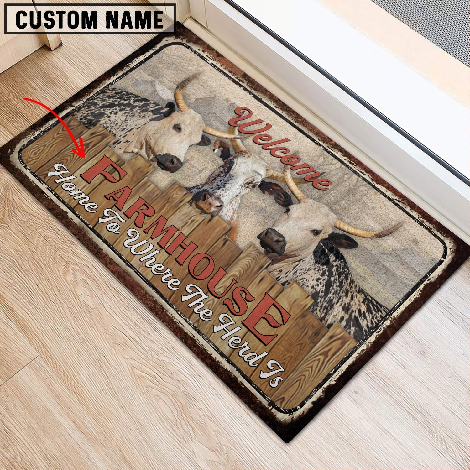 Corriente Personalized - Welcome  Doormat
