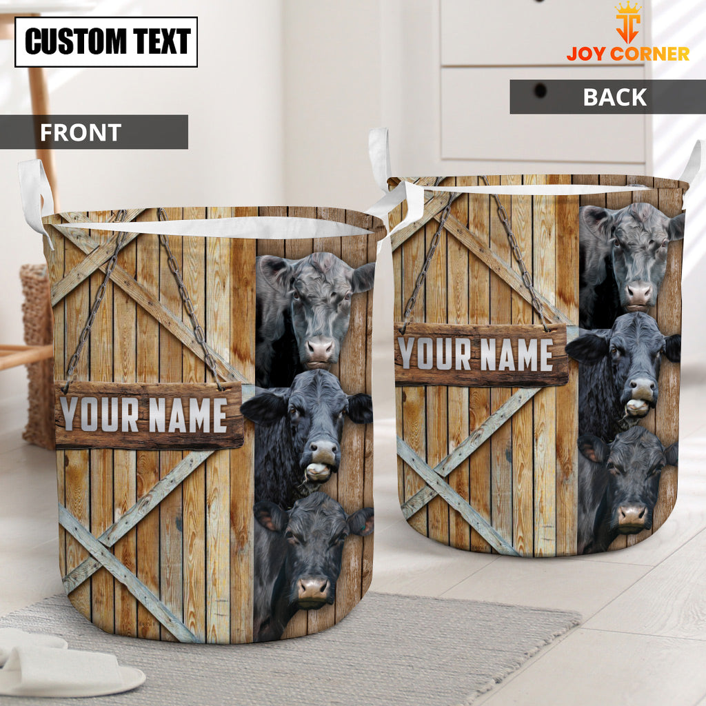 Black Angus Barn Custom Name Laundry Basket