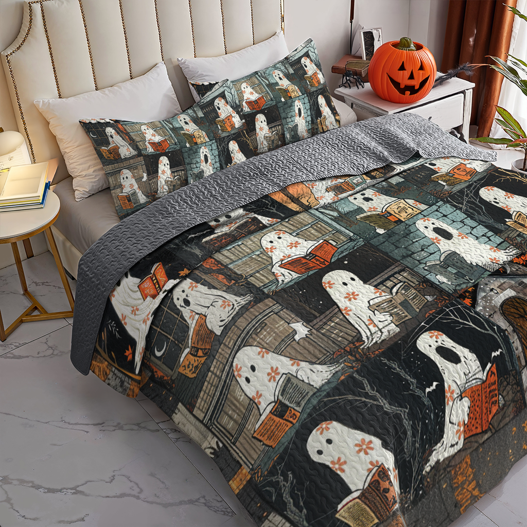 All Season Quilt 3-Piece Set Floral Bookish Boo