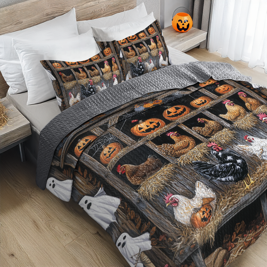 All Season Quilt 3-Piece Set Wicked Chicken Coop