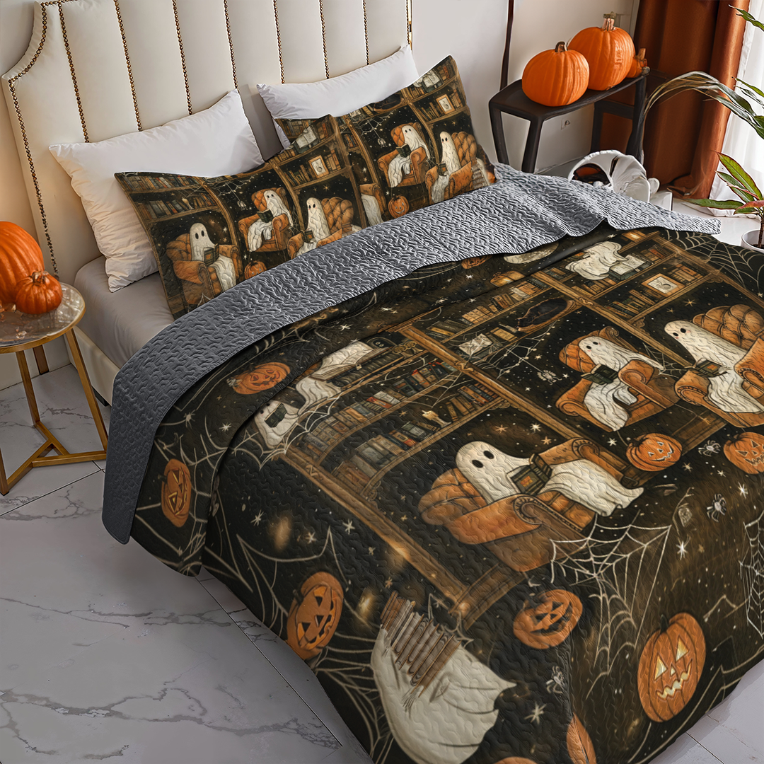 All Season Quilt 3-Piece Set Halloween Book Club