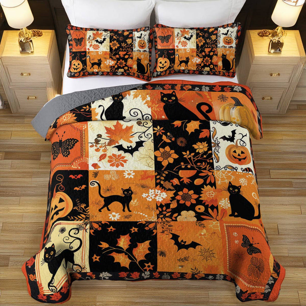All Season Quilt 3-Piece Set Spooky Patches
