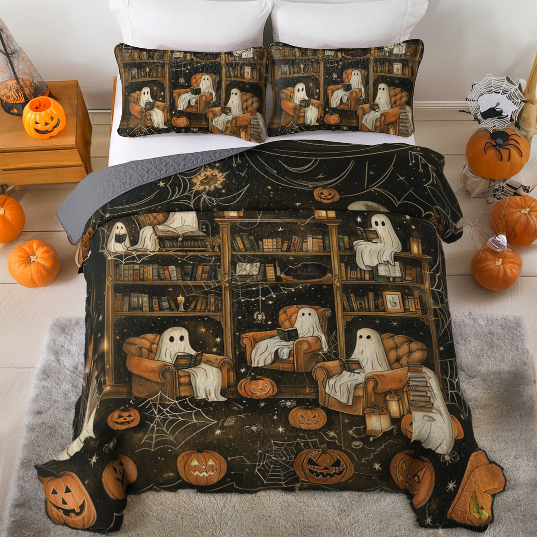 All Season Quilt 3-Piece Set Halloween Book Club