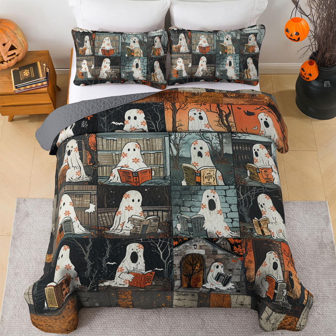 All Season Quilt 3-Piece Set Floral Bookish Boo