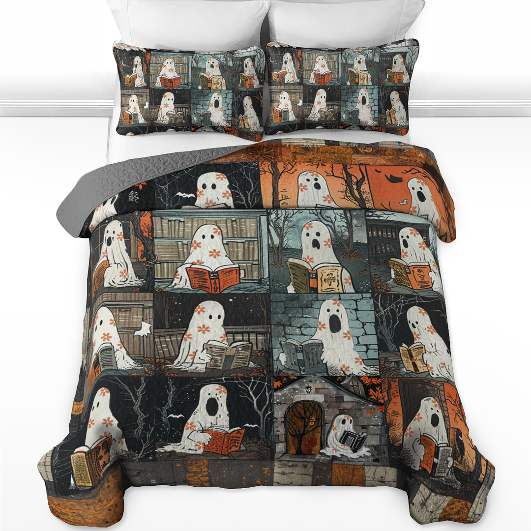 All Season Quilt 3-Piece Set Floral Bookish Boo