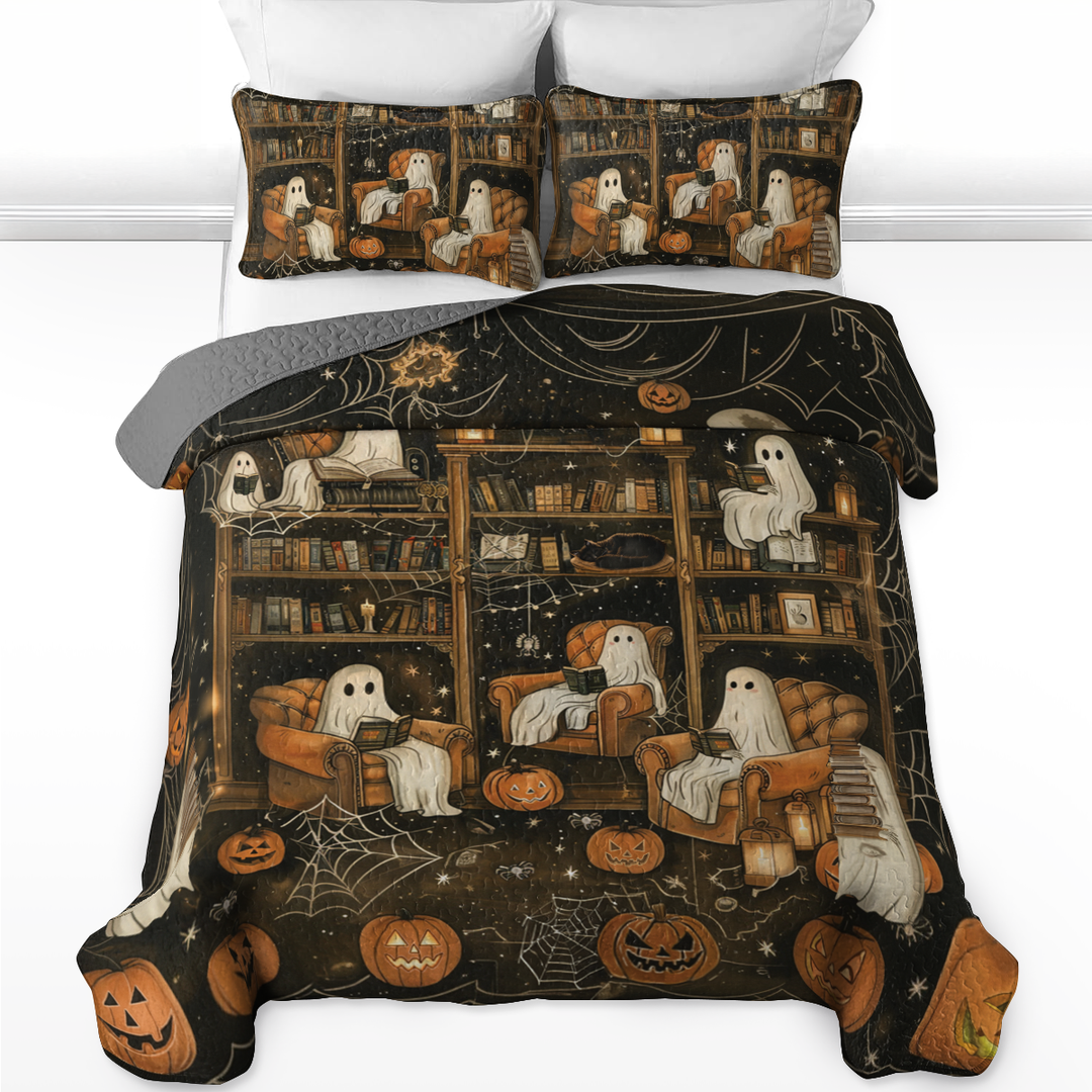 All Season Quilt 3-Piece Set Halloween Book Club