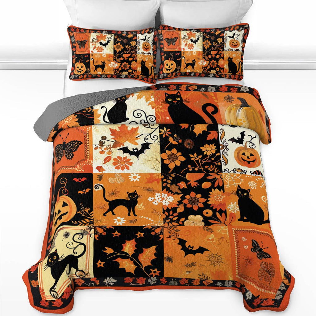 All Season Quilt 3-Piece Set Spooky Patches