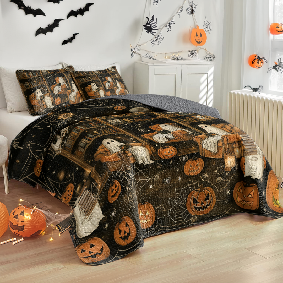 All Season Quilt 3-Piece Set Halloween Book Club