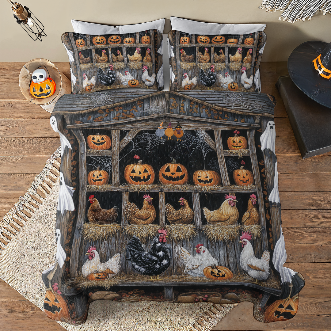 All Season Quilt 3-Piece Set Wicked Chicken Coop