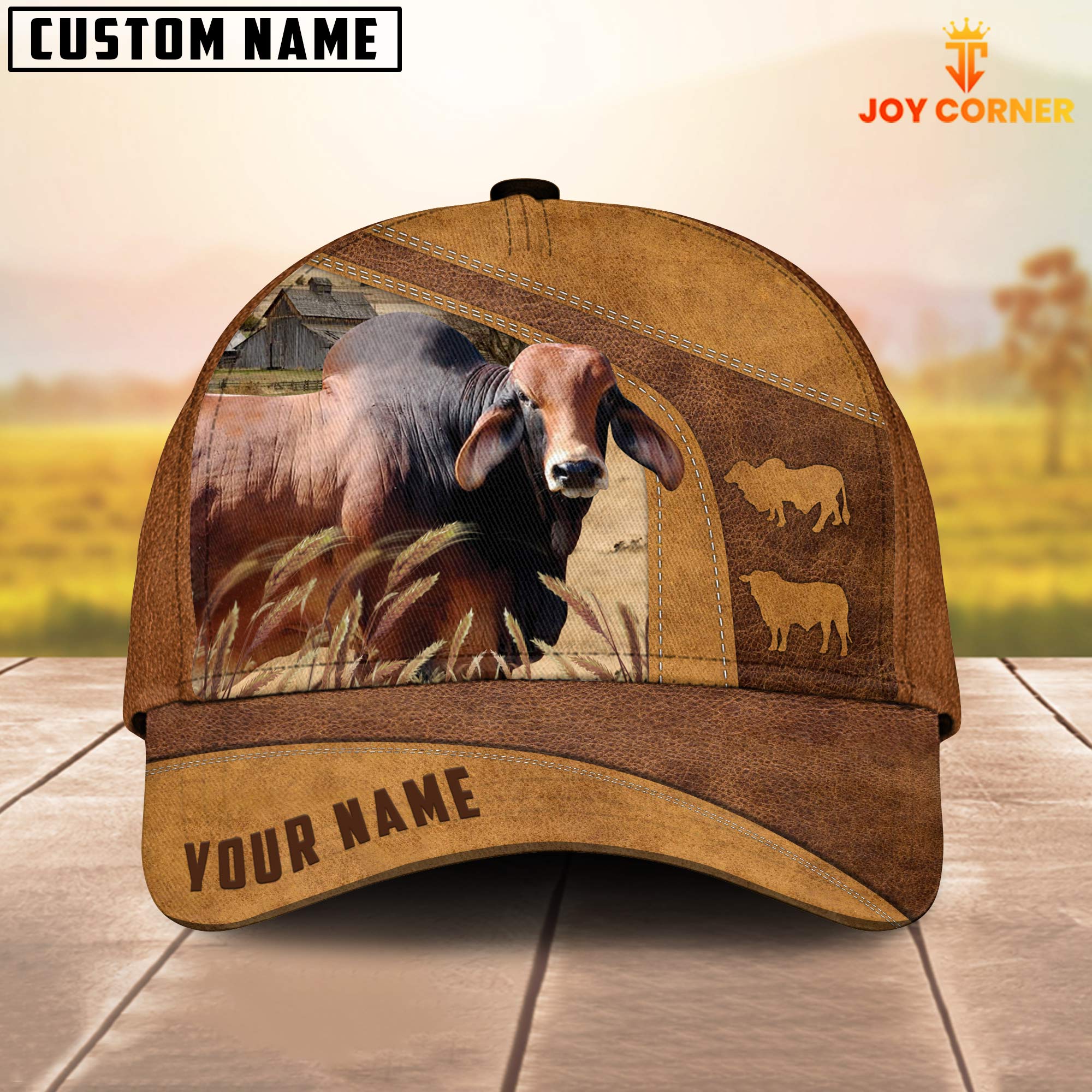 Red Brahman Custom Name Cap