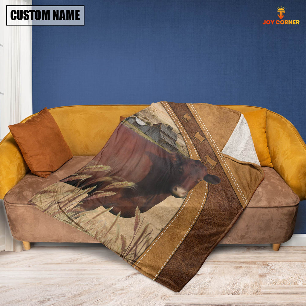 Red Poll Custom Name Blanket Collection