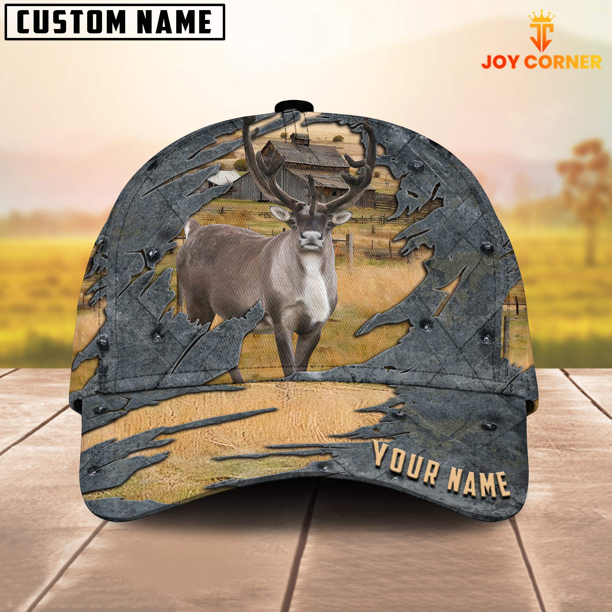 Rain Deer Customized Name Cap