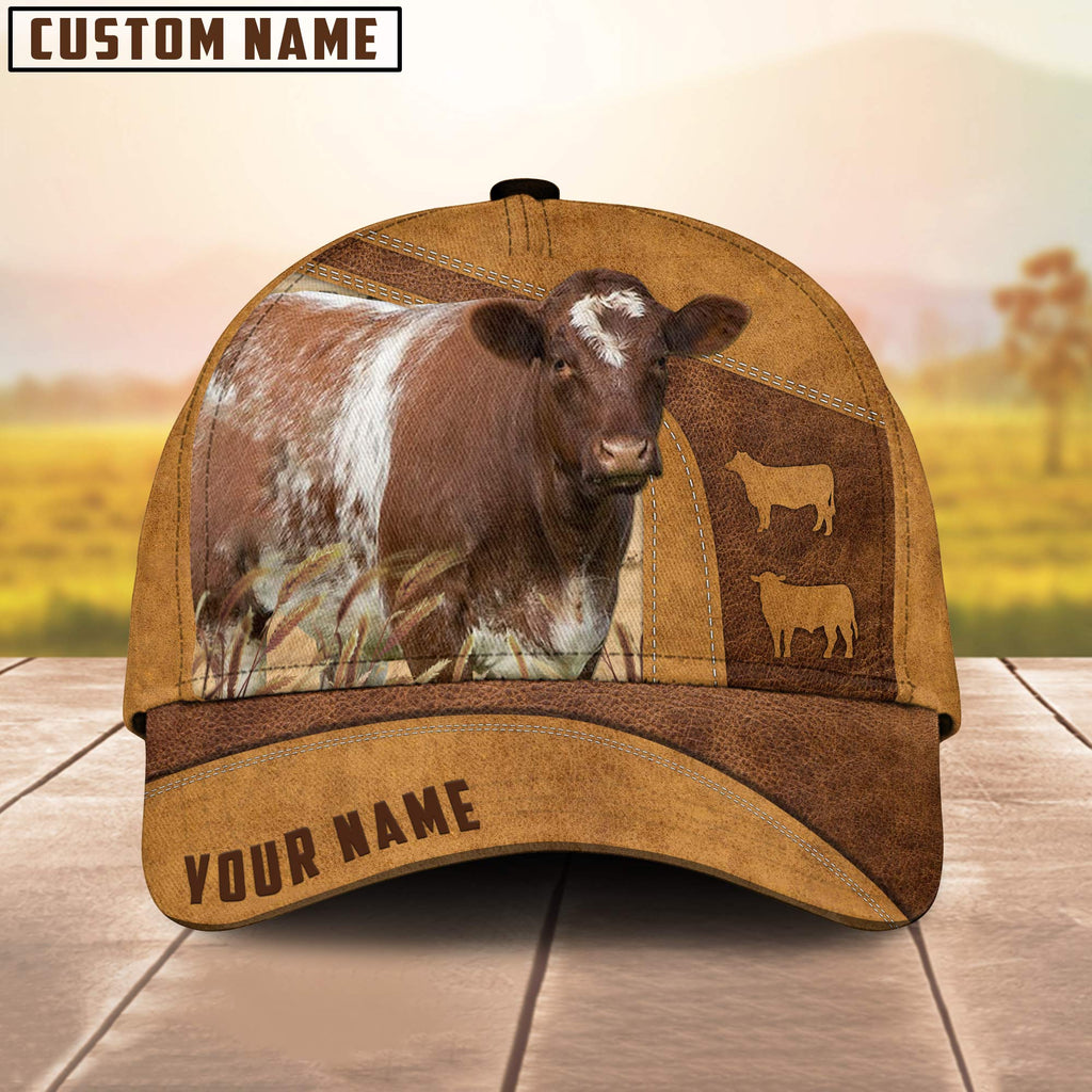 Custom Name Shorthorn Cattle Cap