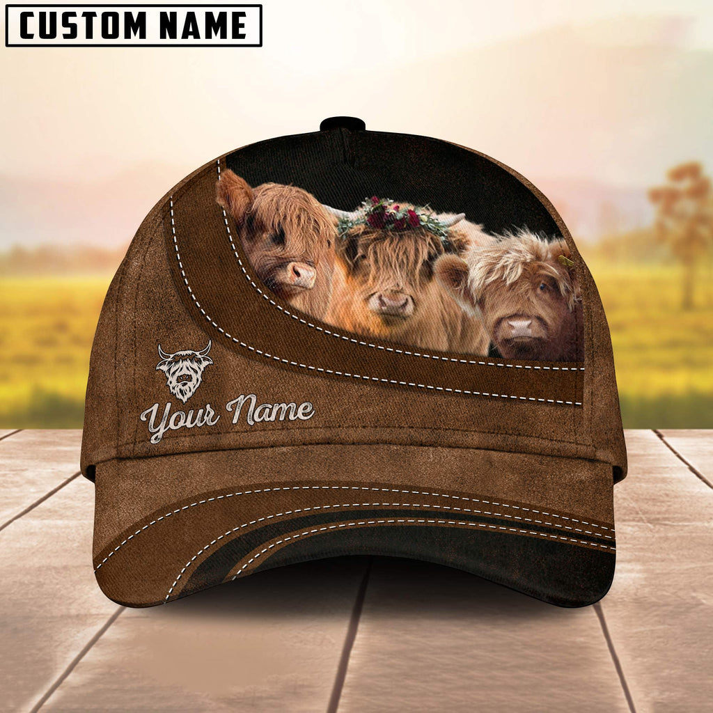 Miniature Highland Happiness Customized Name Cap