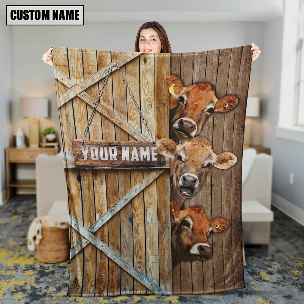 Personalized Name Jersey Barn Blanket
