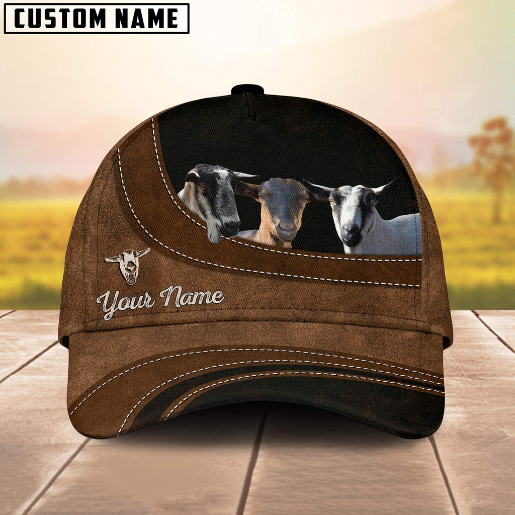 Alpine Goat Happiness Customized Name Cap