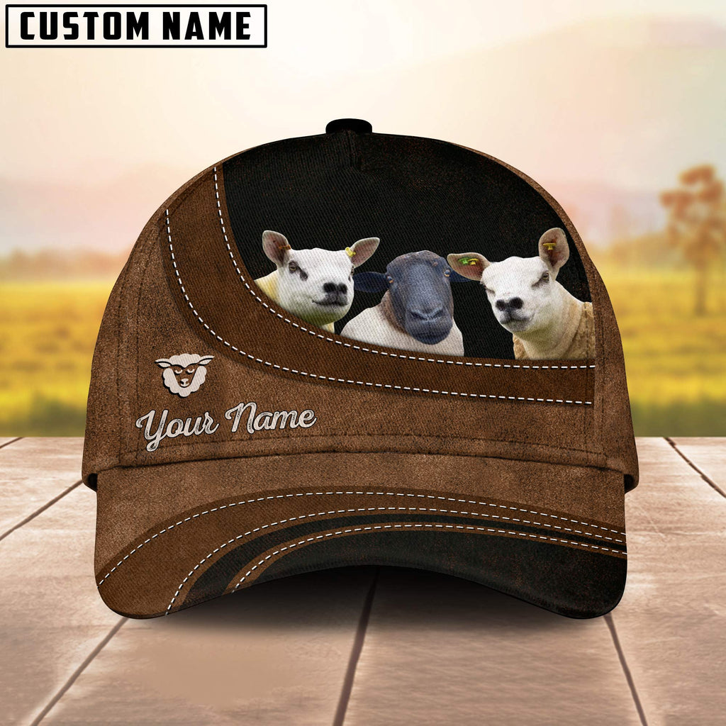 Dorper and Texel Sheep Happiness Customized Name Cap
